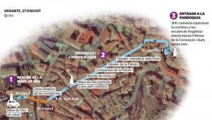 Rebuda de la Mare de Déu de Queralt a Berga
