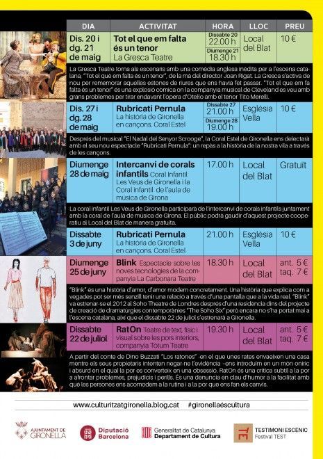 Flyer 2 Culturitza't Primavera-Estiu