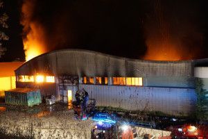 Incendi a la fàbrica Fibresa d'Avià