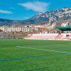 Gespa artificial del camp de futbol del CE Berga