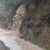 Tempesta a la carretera de La Pobla de Lillet a Guardiola de Berguedà