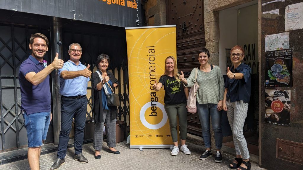 L'equip de Bergacomercial, en la presentació de la proposta APEU, l'octubre del 2023 | Marc Canturri