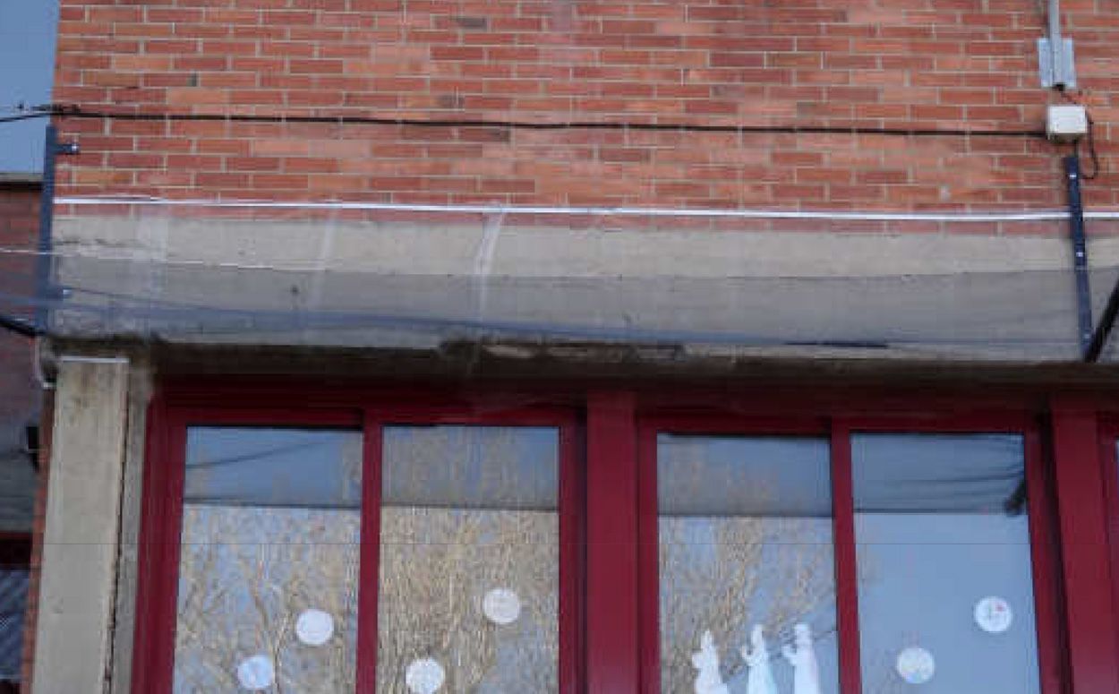 Problemes de despreniments de formigó a l'escola de Santa Eulàlia de Berga