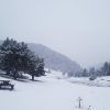 Àrea recreativa de Font Terrers, a Gósol, després de la nevada del 19 de gener del 2024 | MeteoGósol