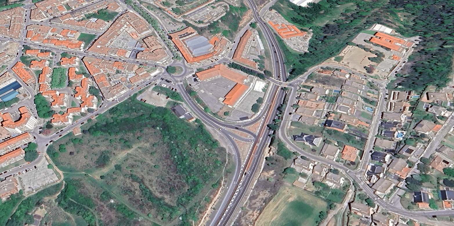 Accés a Berga centre des de la C-16