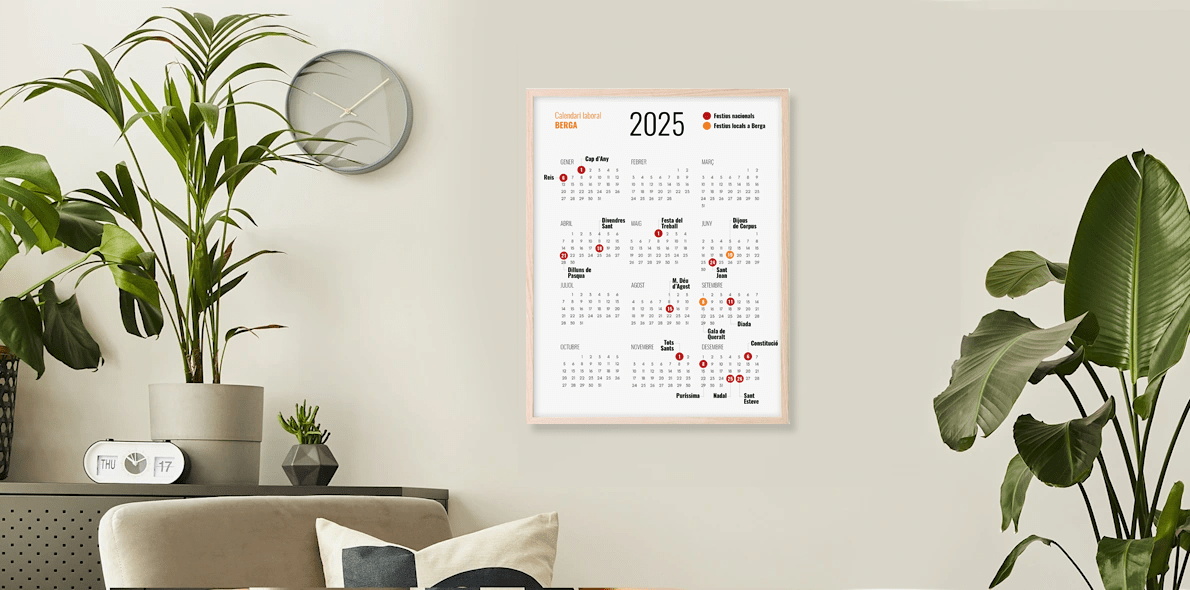 Calendari laboral Berga 2025