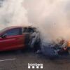 Incendi de dos vehicles al camí de Can Ballús, al polígon de la Valldan de Berga | Bombers