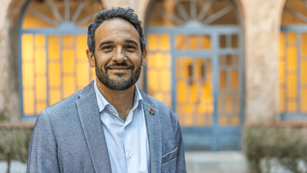 Abel Garcia, al convent de Sant Francesc de Berga, el 2023 | Aleix Camprubí