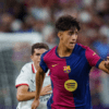 Marc Bernal, en el partit de pretemporada contra el Milan, a Baltimore (Estats Units) | German Parga - FC Barcelona