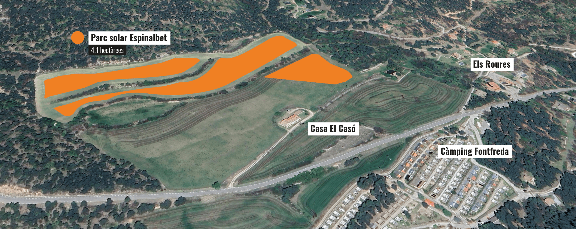 Projecte de parc solar a Espinalbet (Castellar del Riu)