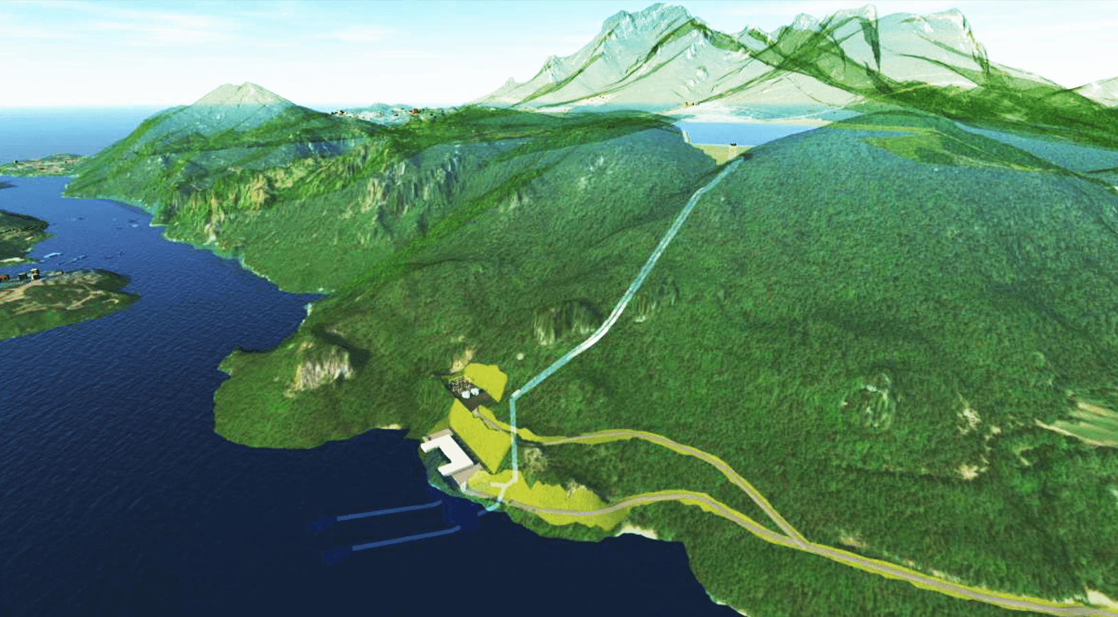 La planta de la central se situaria a tocar de l'aigua de la Baells i tindria conduccions per captar-ne l'aigua i bombejar-la fins a l'embassament. | Capital Energy