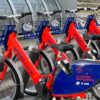 Estació de l'AMBici, a l'àrea metropolitana de Barcelona, amb bicicletes elèctriques, com planteja el Consell Comarcal del Berguedà