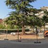 Obres de reforma de la plaça petita de la Font del Ros, a Berga | Divina López