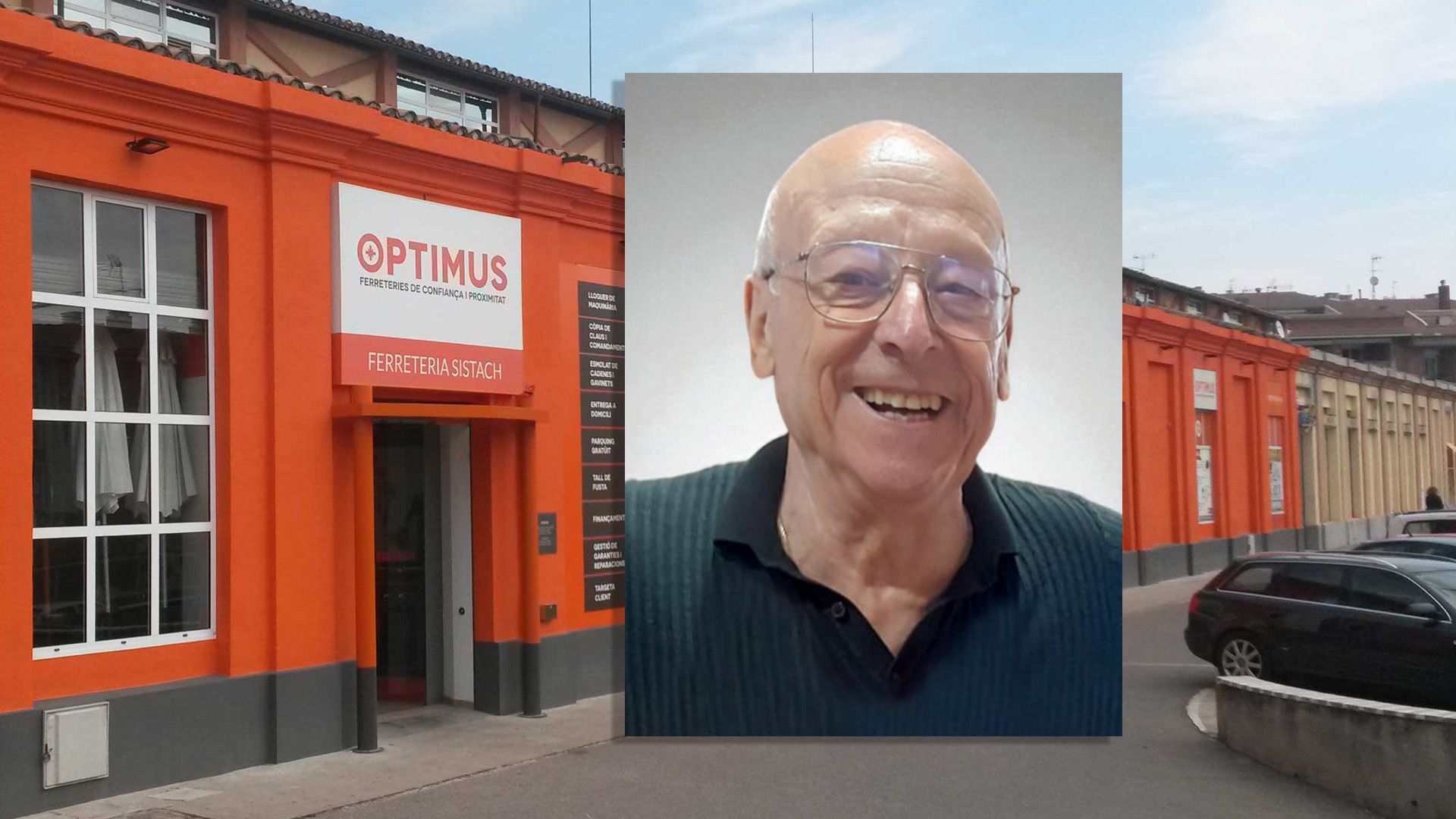 Xavier Sistach, empresari de la ferreteria Sistach, i primer alcalde democràtic d'Avià (1979-1983)