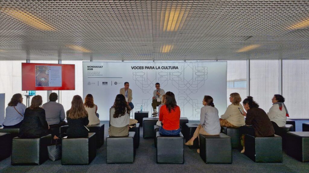 Acte de presentació de la Patum al congrés mundial Mondiacult, organitzat per la Unesco i el ministeri de Cultura, a Barcelona | Ajuntament de Berga